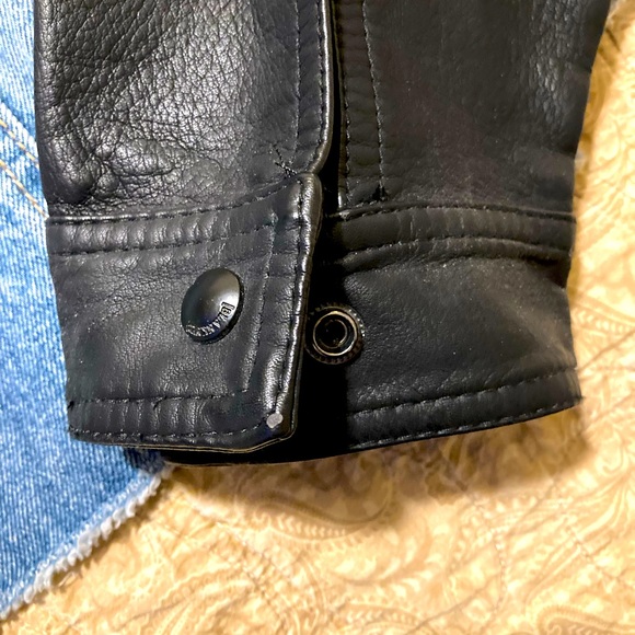 BLANKNYC  Heavy Faux Leather and denim jacket. 2X - Picture 4 of 4